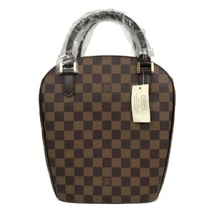 Louis Vuitton Damier Saria So Handbag Brown